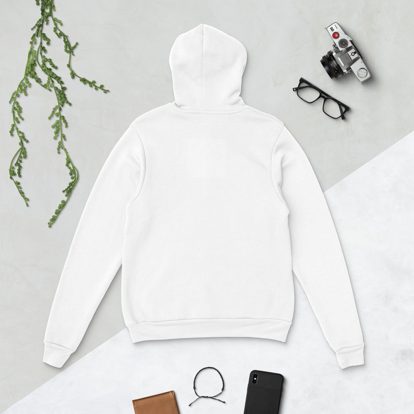BlackHeartToys Logo - White with black logo Unisex hoodie - BlackHeartToys