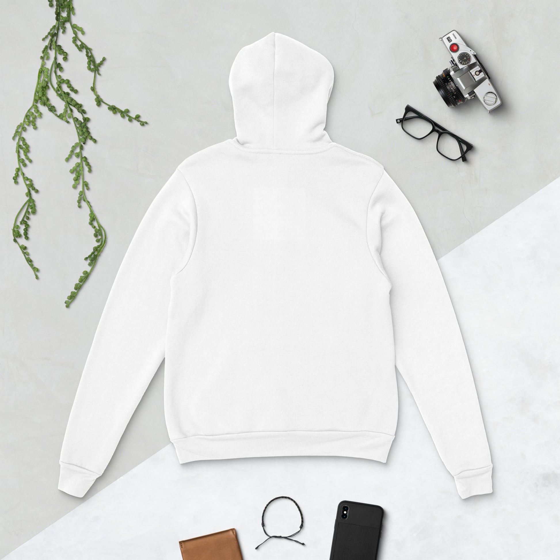 BlackHeartToys Logo - White with black logo Unisex hoodie - BlackHeartToys